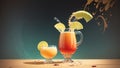 Cheers to National Tequila Day with an Artistic Tequila Cocktail in a Pitcher.AI Generated