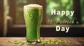 Cheers to St. Patricks, Green Irish beer