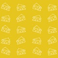 Cheese background. Vector illustration decorative design Royalty Free Stock Photo