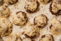 Cheese balls with garlic and mayonnaise. Small Depth of Field