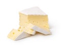 cheese brie on a white background Royalty Free Stock Photo