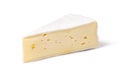 cheese brie on a white background Royalty Free Stock Photo