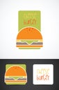 Cheese burger illustration