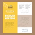 Cheese Business Company Poster Template. with place for text and images. vector background