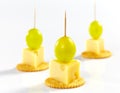 Cheese canape Royalty Free Stock Photo