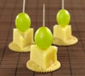 Cheese canape Royalty Free Stock Photo