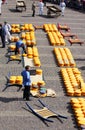 Cheese carriers at the cheese market