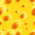 Cheese cartoon seamless pattern with round holes