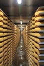 Cheese In Cellar Royalty Free Stock Photo