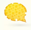 Cheese chat bubble