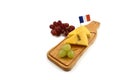 Cheese chopping board stock images