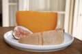 Cheese collection, French cheese mimolette made from cow milk