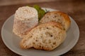 Cheese collection, French soft Chabichou of Poitou cheese made from goat milk in region Nouvelle-Aquitaine, France