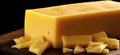 Cheese collection, piece of hard yellow cheese emmental close up Royalty Free Stock Photo