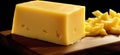 Cheese collection, piece of hard yellow cheese emmental close up Royalty Free Stock Photo