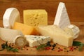 Cheese composition Royalty Free Stock Photo