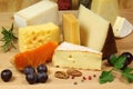 Cheese composition Royalty Free Stock Photo