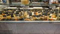 Cheese Counter, Central Market, Florence, Italy. Royalty Free Stock Photo