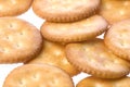 Cheese Cracker Biscuits Royalty Free Stock Photo