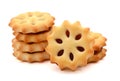 Cheese Cracker Biscuits. Royalty Free Stock Photo