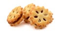 Cheese Cracker Biscuits. Royalty Free Stock Photo