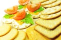 Cheese crackers Royalty Free Stock Photo