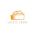 Cheese curds in bowl vector design