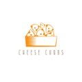 Cheese curds in bowl vector design