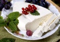 Cheese with currant Royalty Free Stock Photo