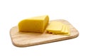 Cheese on a Cutting Board Royalty Free Stock Photo
