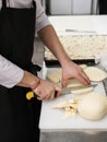 Cheese cutting food ingredients preparing