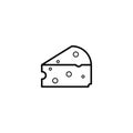 Cheese, dairy icon vector illustration