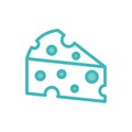 Isolated cheese food dou color style icon vector design