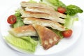 Cheese fataya with salad