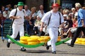 Cheese festival in city Alkmaar