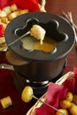 Cheese fondue Royalty Free Stock Photo