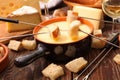 Cheese fondue Royalty Free Stock Photo