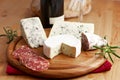 Cheese and French Salami Royalty Free Stock Photo