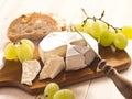 Cheese with grapes Royalty Free Stock Photo