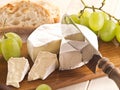 Cheese with grapes Royalty Free Stock Photo