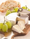 Cheese with grapes Royalty Free Stock Photo