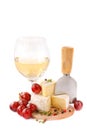 Cheese, grapes and wine Royalty Free Stock Photo