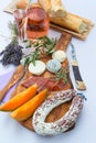 Cheese- ham plate A la Provence Royalty Free Stock Photo