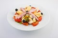 Cheese and ham salad Royalty Free Stock Photo