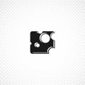Cheese icon. Cheese isolated solid icon on white background Royalty Free Stock Photo