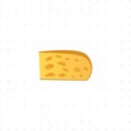 cheese illustration on white background Royalty Free Stock Photo