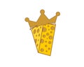 Cheese with king crown logo