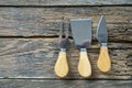 Cheese knife set Royalty Free Stock Photo