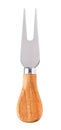 Cheese knife with wooden handle isolated Royalty Free Stock Photo