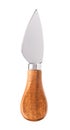 Cheese knife with wooden handle isolated Royalty Free Stock Photo